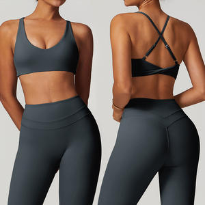 ヨガブラスポーツフィットネス女性着用セクシー美しい背中フィットネスヨガブラ - Product Image 5