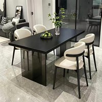 Table à manger suspendue en pierre, chaise 2026, nouvelle petite table à manger pliable carrée en acrylique, style crème, luxe léger pour la maison