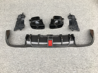 Lame de pare-chocs arrière en Fiber de carbone sèche avec embouts de silencieux d'échappement légers pour Benz W213 classe E E63 AMG Sport 2017-2019