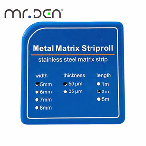 Mr.Den odontoiatria clinica dentaria <span class=keywords><strong>file</strong></span> rotanti dentali di alta qualità banda matrice di 3 metri in acciaio inossidabile acciaio inox matrice striscia - Product Image 1