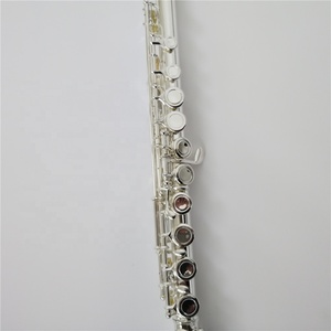Flûte plaquée en <span class=keywords><strong>argent</strong></span> meigai, boîtier de rangement, OEM, 16 trous scellés, bon étui - Product Image 2