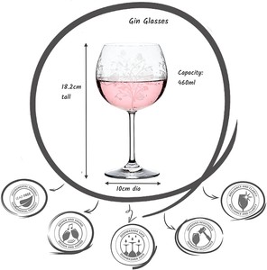 Gafas de cristal para <span class=keywords><strong>Gin</strong></span>, Sangria, apertura Spritz, gran capacidad - Product Image 6
