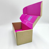 Akzeptieren Sie benutzer definierte 4-farbig bedruckte Kosmetik Kleidung Versand Schuhe Papier Pappe Wellpappe Mailing Verpackung Mailer Boxen