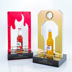 Biểu tượng tùy chỉnh Acrylic Champagne Wine LED chai Presenter <span class=keywords><strong>glorifier</strong></span> hiển thị cho <span class=keywords><strong>bar</strong></span> party câu lạc bộ đêm - Product Image 2