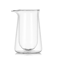 Carafe à café à verser en verre double couche 400ML, filtre en verre borosilicate haute résistance, filtre à café froid, ustensile à café