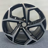 Rueda de Aleación de Aluminio de 18 Pulgadas, 8J ET44, 5x112 PCD, 57.1 CB, Multirradio, Nueva, para Magotan, con Acabado Negro, de Repuesto