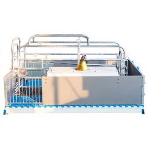Nouvelle cage de mise bas en acier galvanisé à chaud, durable et à longue durée de vie (15-25 ans), pour l'équipement d'élevage porcin - Product Image 1