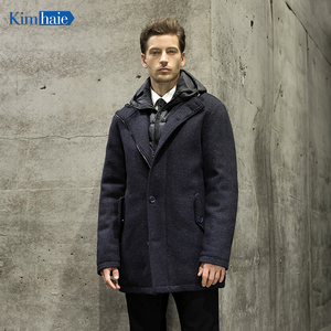 Top Quality <strong>Padded</strong> <strong>Jacket</strong> Overcoat Men's <strong>Navy</strong> <strong>Jacket</strong> New Detachable 2 in 1 Plus Size Winter Casual Male <strong>Jacket</strong> Could Custom - Product Image 1