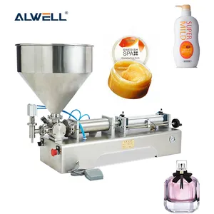 factory price semi automatic high accuracy viscous lotion bottle cosmetic filler water filling machine for paste liquid