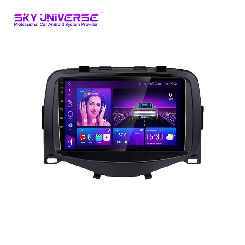 Android 11 Auto Radio Voor Toyota Aygo Peugeot 108 Citroen C1 2016-2020 Android Carplay Auto Multimedia Gps Dsp Bt 4G Autoradio