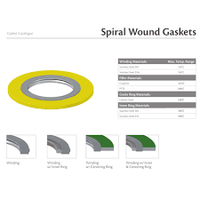 Joint enroulé en spirale ASEM B16.20 joint d'étanchéité à bride métallique en graphite flexible et en acier inoxydable