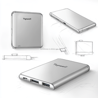 Banco de Energía Topwell, Diseño y Fabricación, Carga Rápida, Powerbank de 10000mAh, USB Tipo C, Molde de Piezas Electrónicas de Plástico