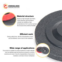 Disque de polissage non tissé en fibre de nylon haute résistance OEM ODM, roue abrasive pour finition métallique