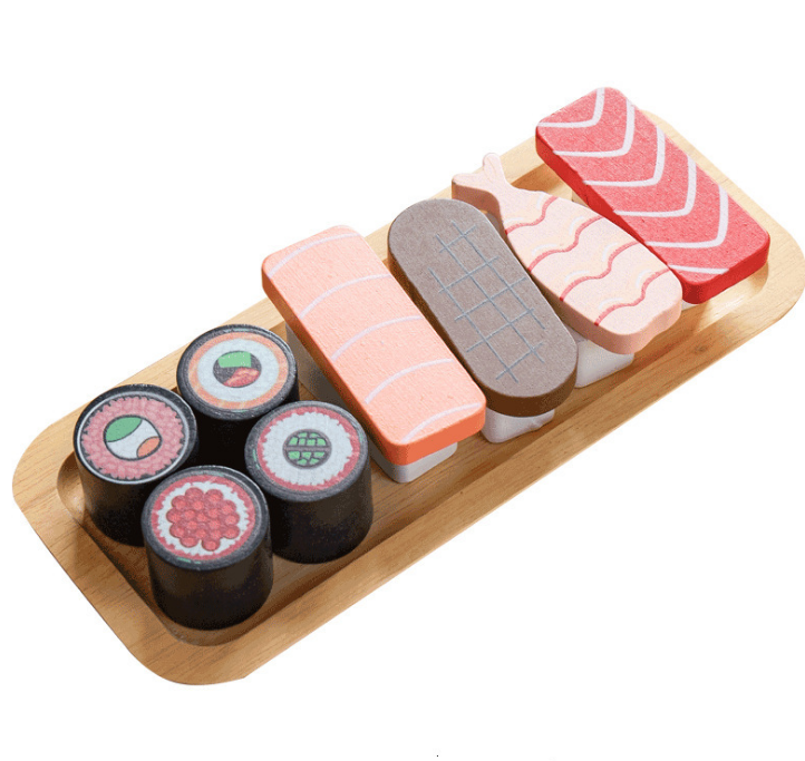Kids Wooden Sushi Set Sushi Slicing
