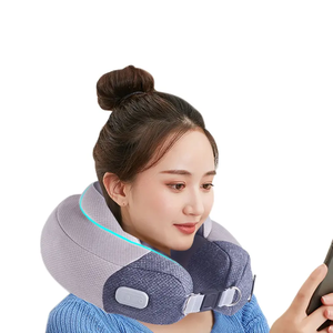 Masseur de cou portable rechargeable avec chauffage, coussin de massage électrique pour le soutien cervical, soulagement de la douleur <span class=keywords><strong>et</strong></span> relaxation - Product Image 2