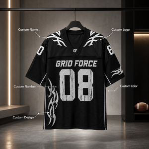 Unisex Printed Mesh Football Jersey Distressed Number Graphic V <b>Neck</b> Streetwear <b>Fan</b> Shirt Short Sleeve - Product Image 6