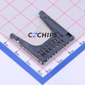 SD-111S SD Card / Memory Card Connector SMD Connector Self-Return Type Standard SD Card Card Holder 2.82mm - Product Image 2