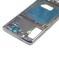 Casing Pengganti Frame Tengah untuk Samsung Galaxy S21 S21 Plus S21 Ultra LCD dengan Tombol Samping dan Housing Belakang Ponsel