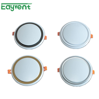 Diffuseur d'air rond moderne en plastique, grille de ventilation circulaire décorative pour plafond, installation facile pour la décoration intérieure et les systèmes CVC