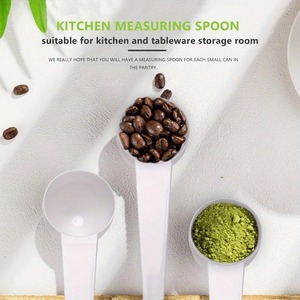 Ensemble de cuillères à mesurer en <span class=keywords><strong>plastique</strong></span> PP Cuillère à dîner Cuillère à café Cuillère à <span class=keywords><strong>soupe</strong></span> pour le stockage du garde-manger de cuisine Commandes en gros pour l'utilisation du sucre Mariage - Product Image 4