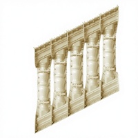 Moulage de garde-corps d'escalier incliné de style européen pour villa, balustrade extérieure avec design de colonne romaine
