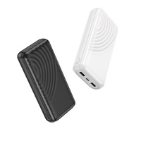 Batteries externes portables d'urgence miniatures de grande capacité 20000 mAh pour téléphones, idéales pour les voyages en extérieur