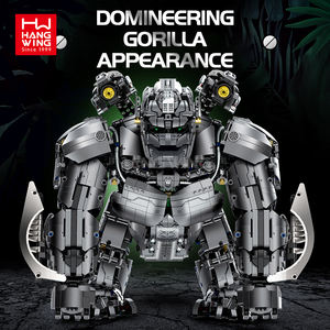 HW-Ensemble de blocs de construction de grande taille, 4160 pièces, modèle Mecha Super Gorilla, édition limitée galvanisée, cadeau pour enfants, 1:11 - Product Image 3