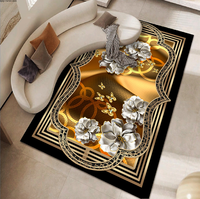 Tapis colorés sans perte antidérapant petit tapis de chambre d'adolescent fausse laine doux mignon dessin animé tapis
