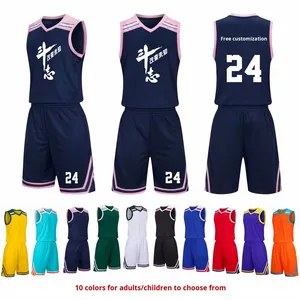 Nuevo Conjunto de Uniforme de <span class=keywords><strong>Baloncesto</strong></span> Multicolor para Niños, <span class=keywords><strong>Estudiantes</strong></span>, Entrenamiento, Competencia, Uniforme de Equipo, <span class=keywords><strong>Camiseta</strong></span> Transpirable que Absorbe el Sudor - Product Image 2