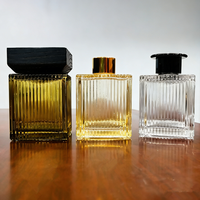 Bouteille d'huile aromatique carrée en verre de 200 ml avec impression sérigraphiée et finition givrée, diffuseur de parfum, flacon vide pour désodorisant