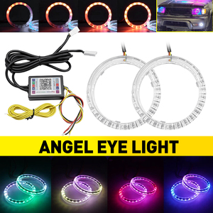 ไฟวงแหวน LED RGB 80 มม. 3 นิ้ว 2 ชิ้น สำหรับตกแต่งไฟหน้ารถยนต์ ควบคุมสีเปลี่ยนได้ผ่านแอพพลิเคชั่น - Product Image 3