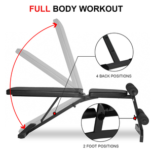 Banc de musculation portable réglable en acier de qualité professionnelle avec <span class=keywords><strong>support</strong></span> pour <span class=keywords><strong>haltères</strong></span> pour une musculation flexible et la musculation - Product Image 2
