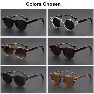 Gafas de Sol Redondas con Marco Grande, Coloridas, Estilo Punk, Vintage 2025, con Logotipo Personalizado, Protección UV400, Marco de PC, para Hombre y Mujer - Product Image 5