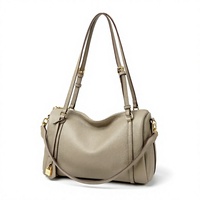 ODM OEM 2026 Neue Echte Leder Maßgefertigte Geometrische Alligator Wasserdichte Einfache Kissen-Boston-Handtasche mit Reißverschluss Crossbody-Tasche