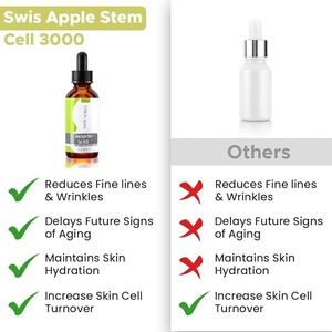 תווית פרטית עוולה תפוח תאי גזע 3000 הפנים סרום מרגיע הרמת עור צנרת לחות - Product Image 6