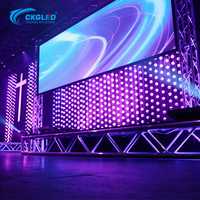 Écran LED publicitaire portable d'intérieur CKGLED P3.91, mur d'affichage LED