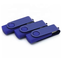 Clé USB rotative en métal, USB 3.0, prise en charge de l'encryption, logo personnalisé, puce de classe A, plusieurs couleurs, clé USB cadeau