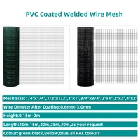 Maille de clôture plastifiée électrosoudée Maille électrosoudée plastifiée Treillis métallique soudé revêtu de polyéthylène (pvc)