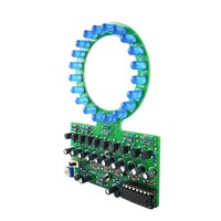 Kit électronique DIY OKYN-G6210 CD4017 avec lumière LED à gradient circulaire