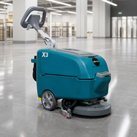 Mesin Penggosok Lantai Otomatis Listrik Ringan 60kg GIYO X3 Walk-Behind Compact Komersial 550W 2000/h