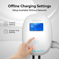 BOULT BDP01 Nueva Estación de Carga Inteligente para Vehículos Eléctricos de 7-22KW con Panel de Control Táctil, Ajuste Directo de Amperios y Tiempo, Unidad IP65 Impermeable, Certificación CE