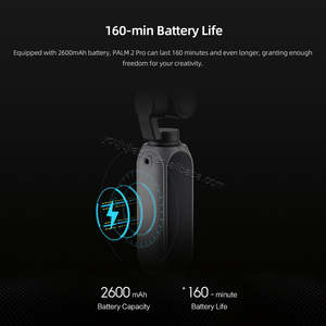 FIMI PALM <span class=keywords><strong>2</strong></span> <span class=keywords><strong>PRO</strong></span> Cámara de mano estabilizada de 3 ejes más pequeña con VIDEO 4K 30fps y minicámara de 100Mbps 160 min de duración de la batería - Product Image 6