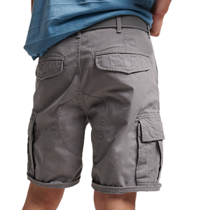 Pantaloncini Cargo da <span class=keywords><strong>uomo</strong></span> alla moda neri con coulisse in vita elastica e vestibilità rilassata <span class=keywords><strong>pantaloni</strong></span> corti da lavoro Casual leggeri con tasche - Product Image 5