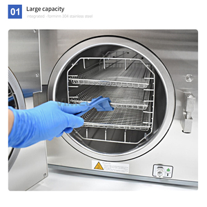 Équipement de laboratoire dentaire Écran tactile LCD <span class=keywords><strong>Panneau</strong></span> d'affichage Grande capacité 23L Stérilisateur à vapeur avec imprimante intégrée Vimel WM-SDM-23L CE - Product Image 5