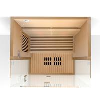 Sauna de Infrarrojos Lejanos de Madera de Hemlock para 2 Personas con Calor de Espectro Completo para el Hogar - ¡Gran Oferta!