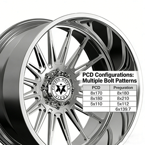Nouvelles jantes en alliage forgé chromé concaves profondes Viaol 22-30 pouces 5x114.3/130/6x139.7 PCD, ensemble de 4 pièces pour <span class=keywords><strong>Audi</strong></span> <span class=keywords><strong>R8</strong></span> Urus - Product Image 6
