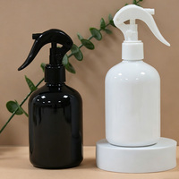Flacon pulvérisateur vide en plastique noir et blanc de 150 ml avec gâchette – Contenant pour désodorisant, parfum, brume d'ambiance