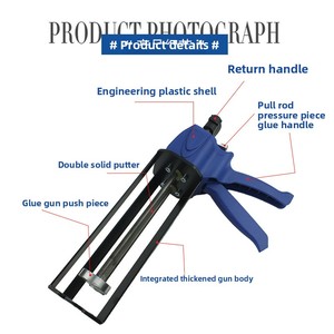 Pistolet à colle manuel de qualité industrielle avec poussoir bicomposant grande capacité pour applications de scellant de joint de finition CGM60011-2' Indus - Product Image 2