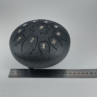 Hot Selling 6 Inch Mini Steel Tongue Drum 11-Note Rain Chime Percussion Musical Instrument Stainless Steel Drum Chamber