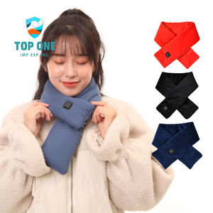 TopOne Écharpe chauffante intelligente pour le cou Gris d'hiver avec massage au graphène USB pour femmes et hommes - Product Image 1